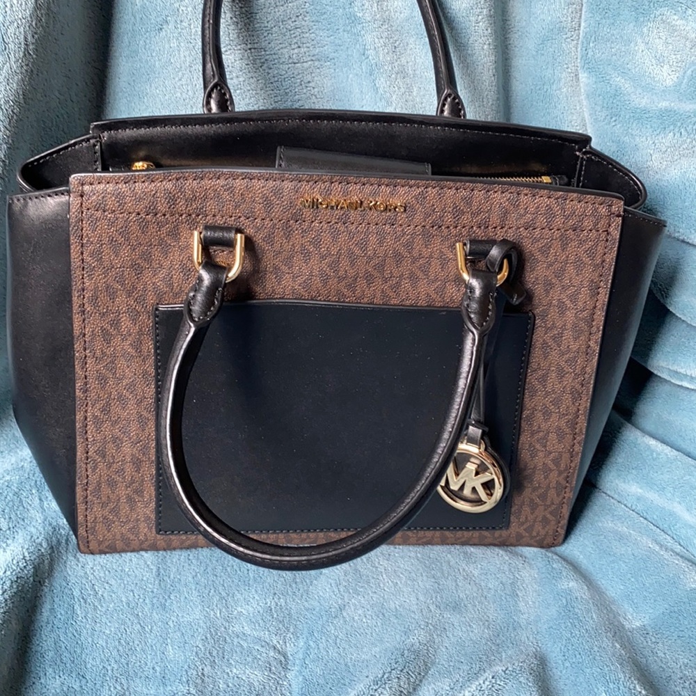 Michael Kors MK Large Benning Satchel Bag